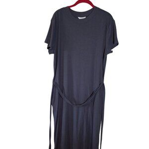 Time and Tru SIze Large Midi Shirt Dress, Belted